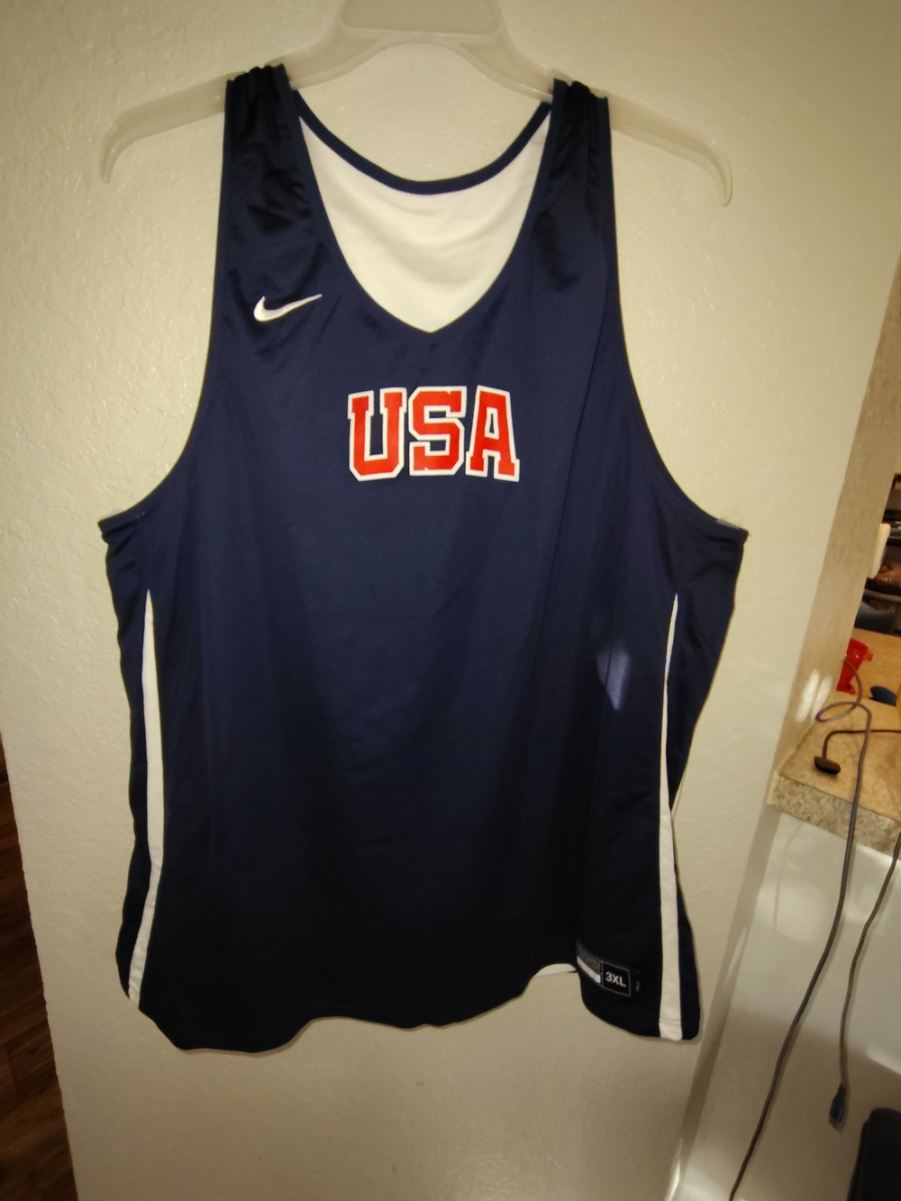 Authentic Nike Team USA Reversible Basketball Practice Jersey in size 3XLT L-119